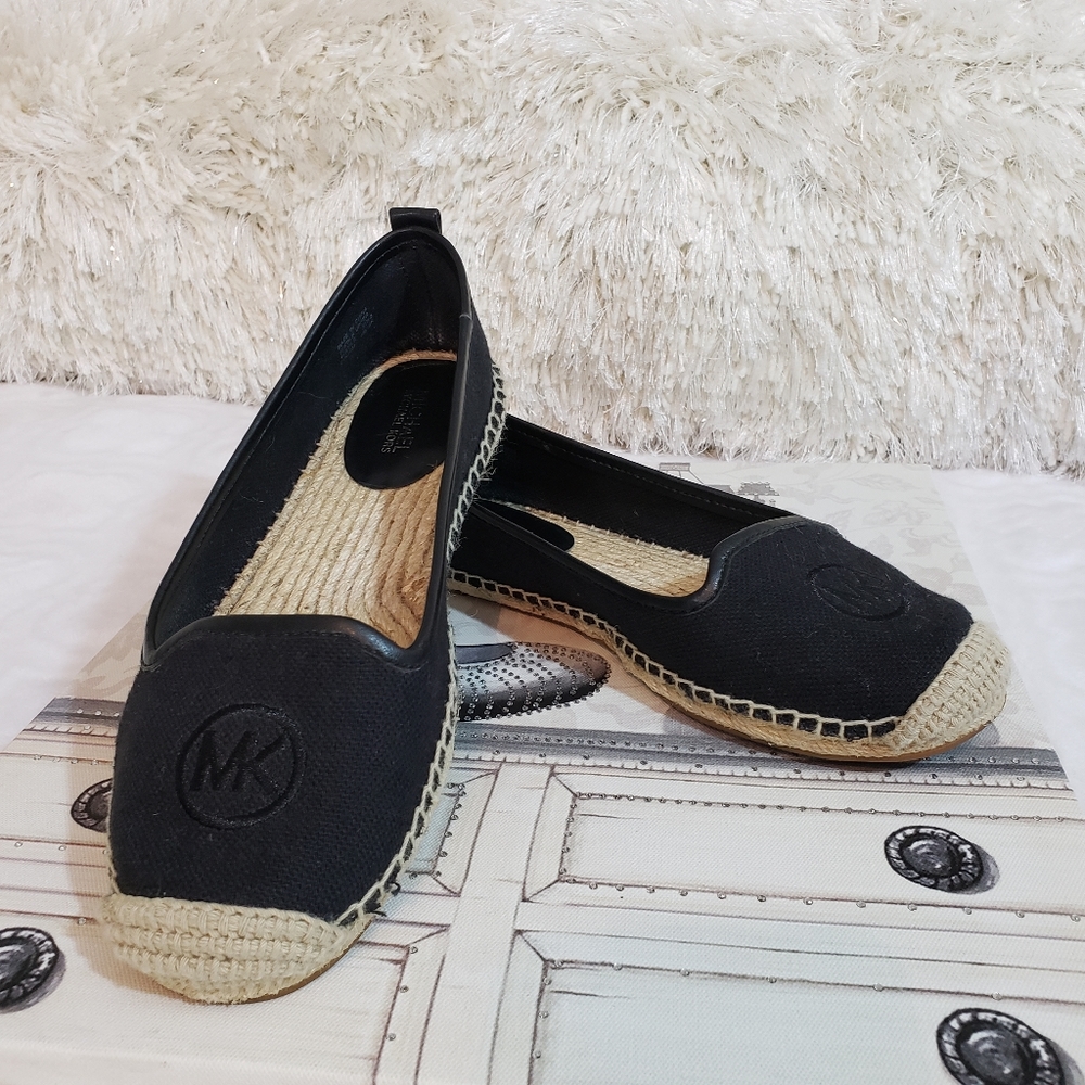 Michael Kors Black Canvas Espadrille